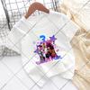 Kpop Demon Hunters Children T-shirts Birthday Party Tee Cotton Short Sleeves Anime Graphic Print T-shirt Boys Girls Fashion Tops