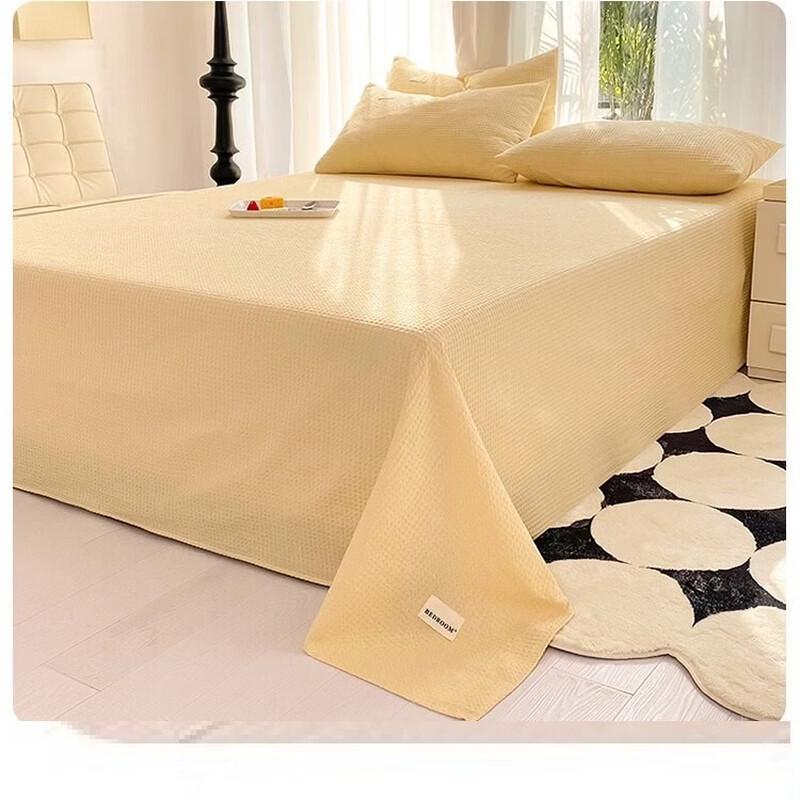 OEING Thickened Waffle Weave Bed Sheet