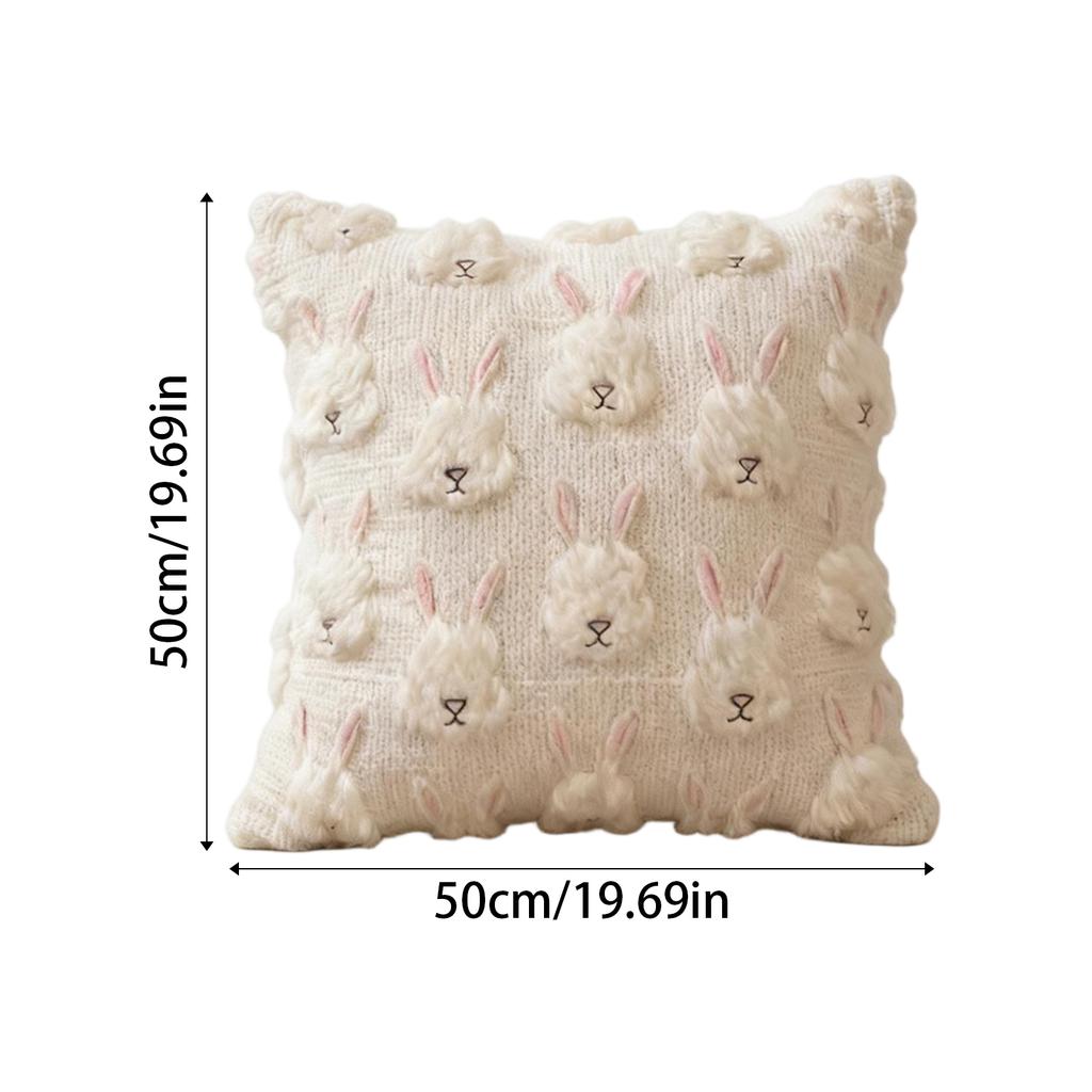 Stickerei KissenbezugBestickte Eier Pompon Spitze für Sofa Überwurf Kissenbezug Kissenbezug Heimdeko Ohne Füllung