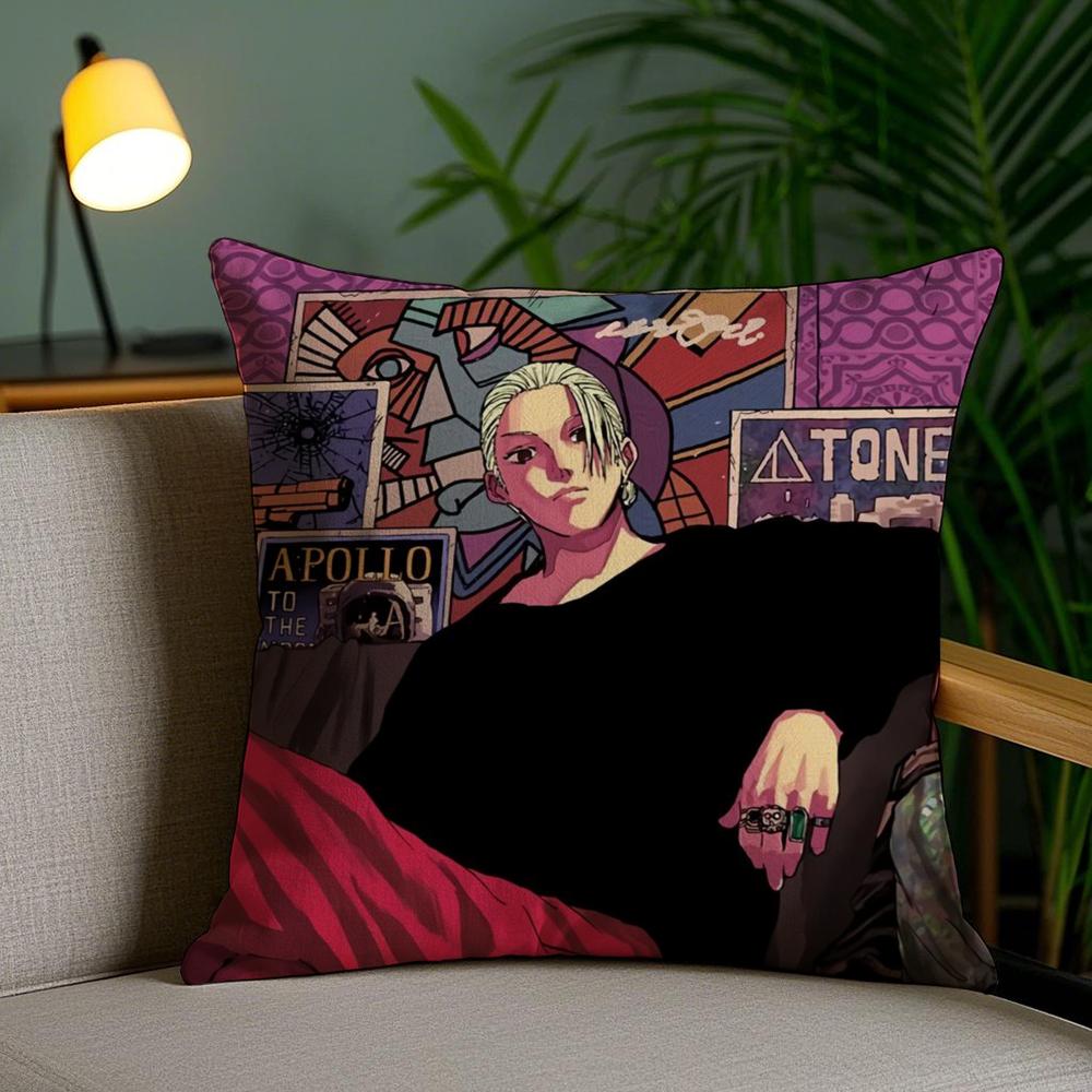 Anime S-Sakamoto Days Cushion Cover Soft Short Plush Double-Sided Printing Home Decor Machine Washable Pillow Case Gift