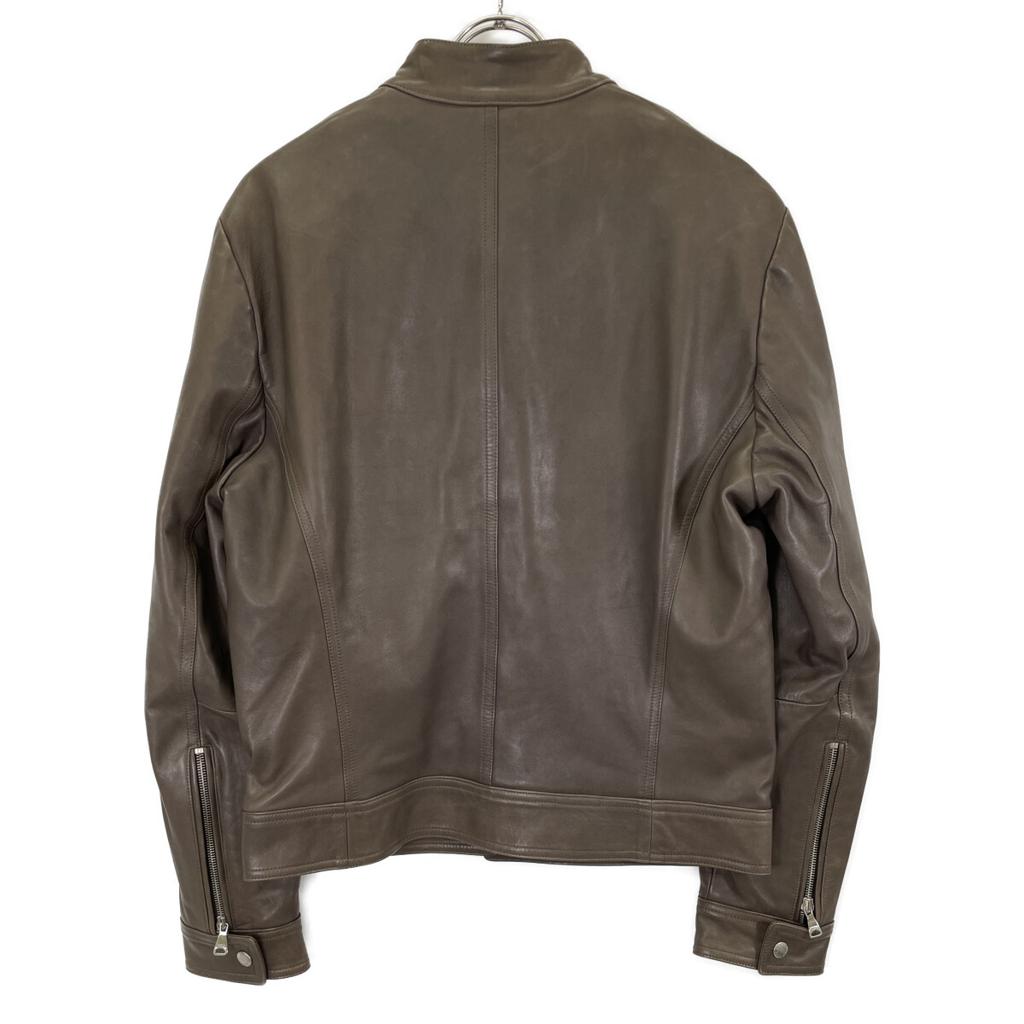 EMMETI GIAPPONE 072 ANDREA Grey Lambskin Single Rider's Jacket Jacket 48 greigeUsed