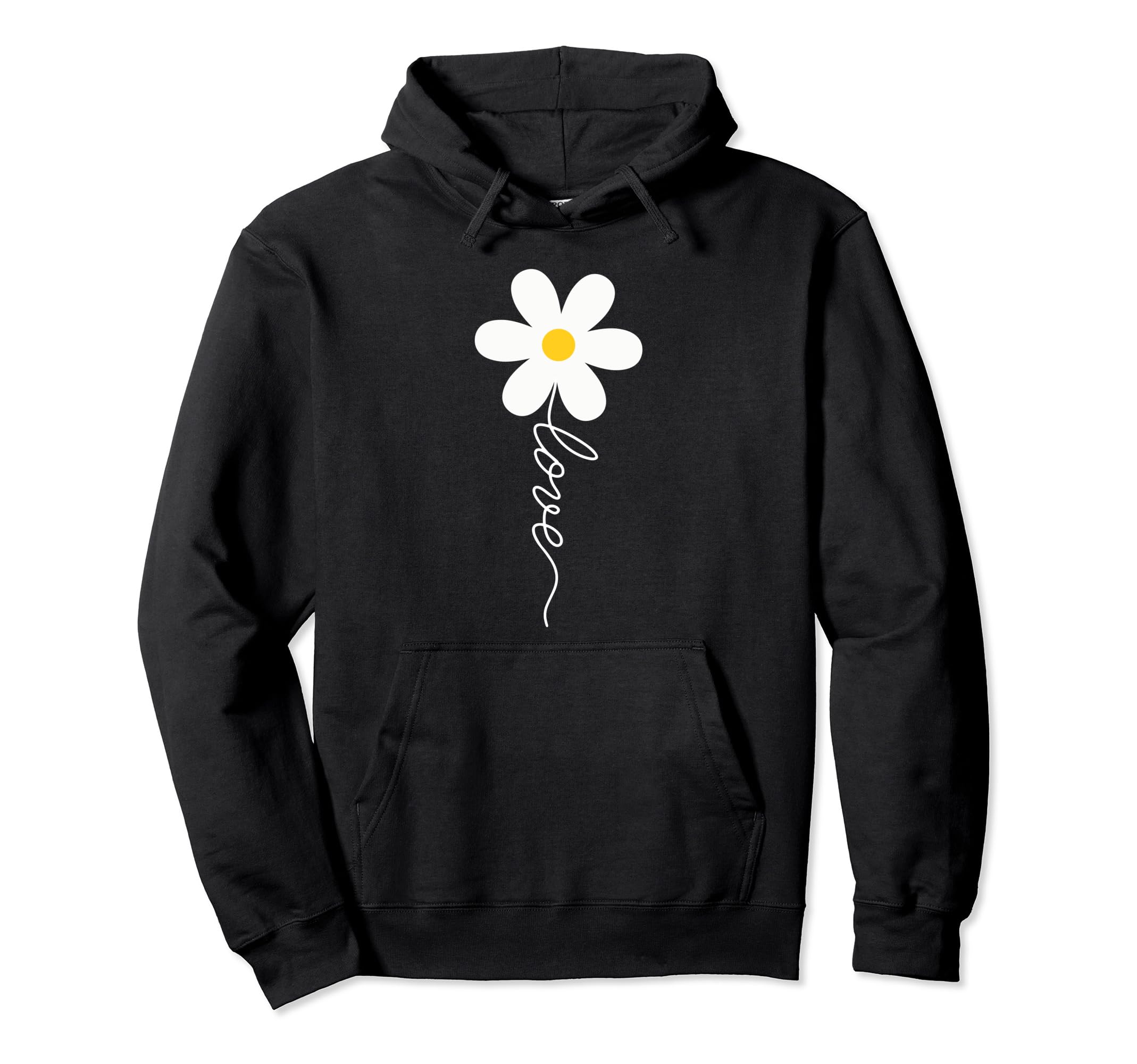 

Cute Daisy Flower Love Hoodie чорний