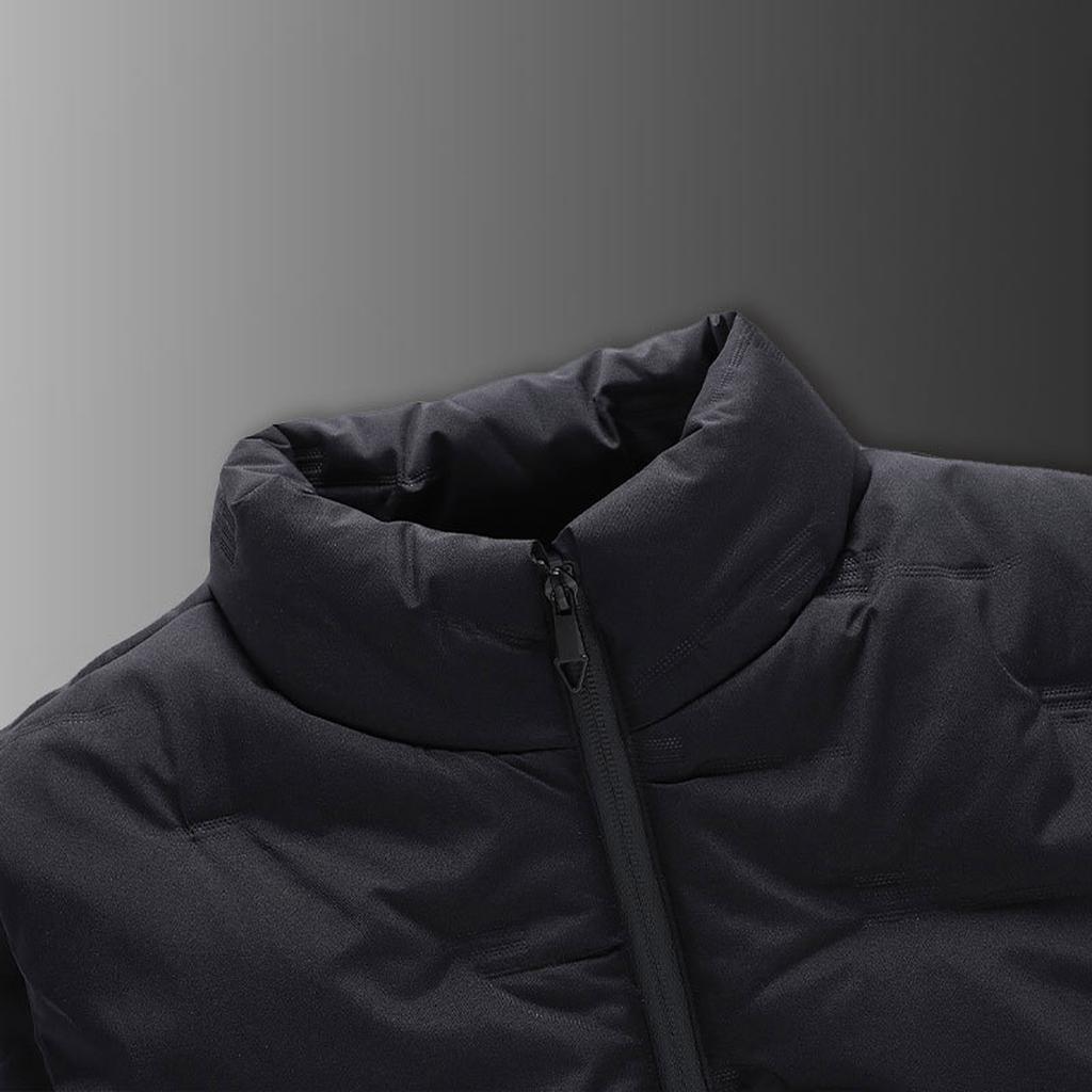 Men  Winter Fashion Stand Collar  Color Waistcoat Vest Jacket Top Coat