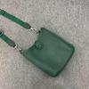 Nuova Borsa a Spalla Larga in Morbida Pelle Bovina di Tendenza e Versatile Borsa a Tracolla con Lettere Vuote in Pelle Borsa Casual