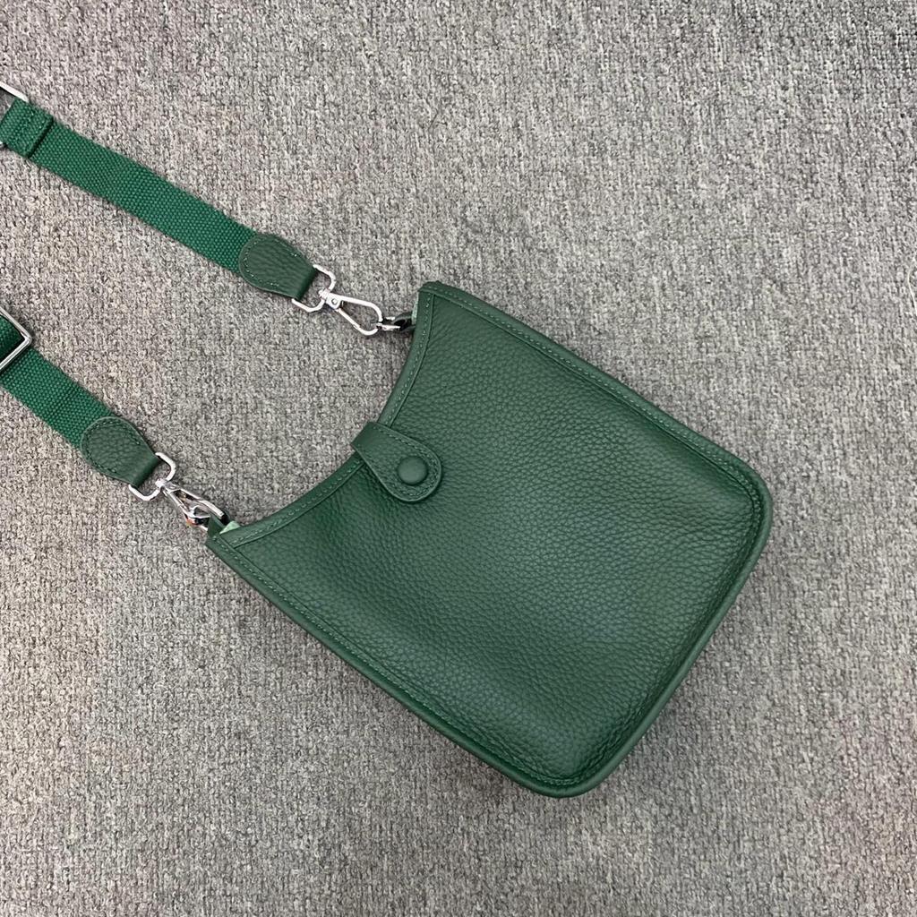 Nuova Borsa a Spalla Larga in Morbida Pelle Bovina di Tendenza e Versatile Borsa a Tracolla con Lettere Vuote in Pelle Borsa Casual