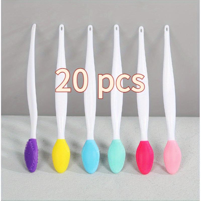 

20Pcs Pet Toothbrush Set - 360° Teeth&Tongue Cleaning, Long Curved Handle for Hard-to-Reach Areas, for Dogs & Cats, Easy Clean