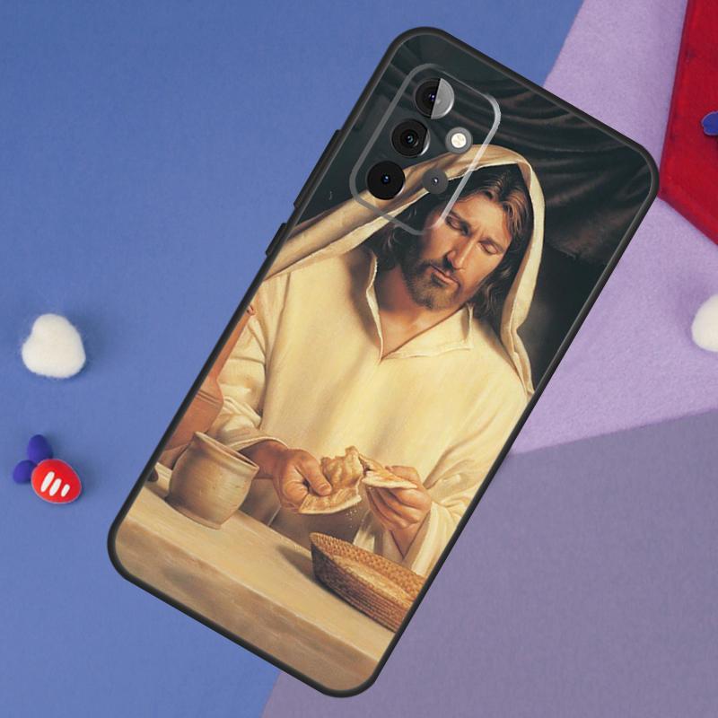 Capa God Jesus Para Samsung Galaxy A14 A56 A36 A26 A16 A06 A54 A34 A12 A32 A52 A13 A33 A53 A15 A35 A55