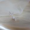 Simple Butterfly Zircon Earrings for Women Minimalist Design Personality Temperament Ear Jewelry Summer