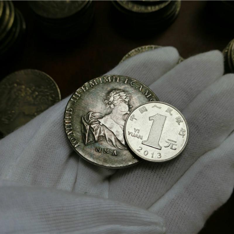 Copy Tsar Russian Empire Ivan III Anna Ivanovna Ancient Silver Coin Ruble Coin Collection Hobby AVE