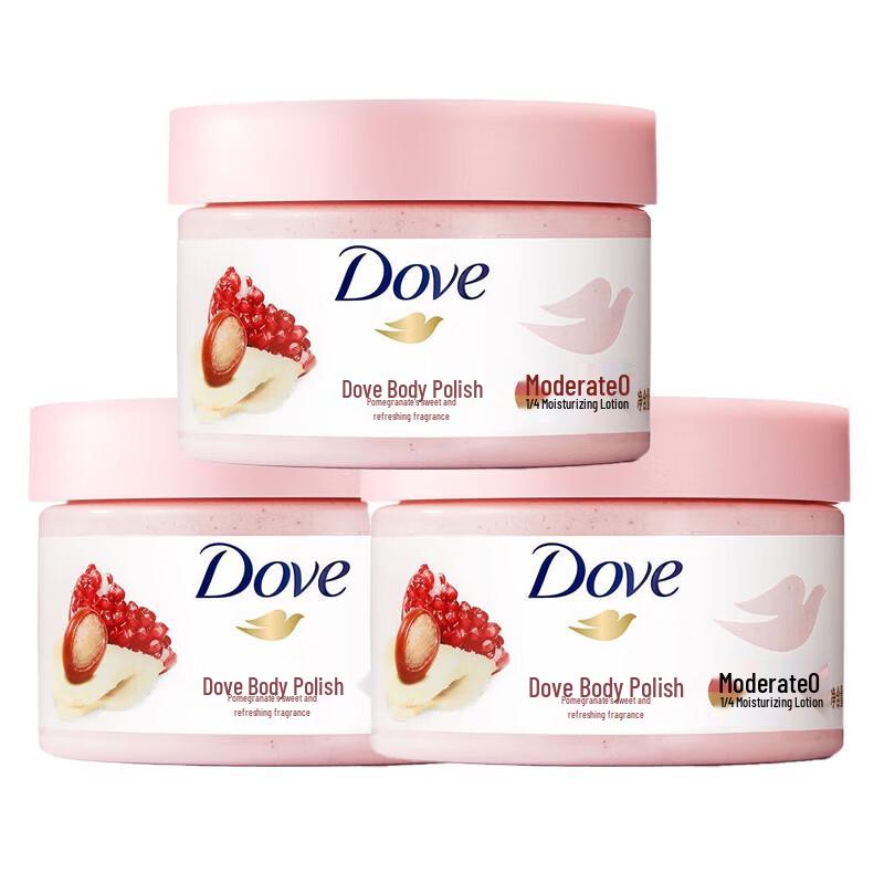 DOVE Exfoliating Body Scrub 298g X 3-Pack