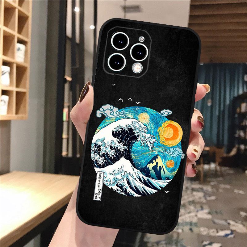Great Blue Wave Ocean Phone Case For iPhone Samsung Galaxy Redmi Xiaomi Oppo OnePlus Note S A 7 8 9 10 11 12 13 14 20 21 22 23 53 54 Pro Max Ultra