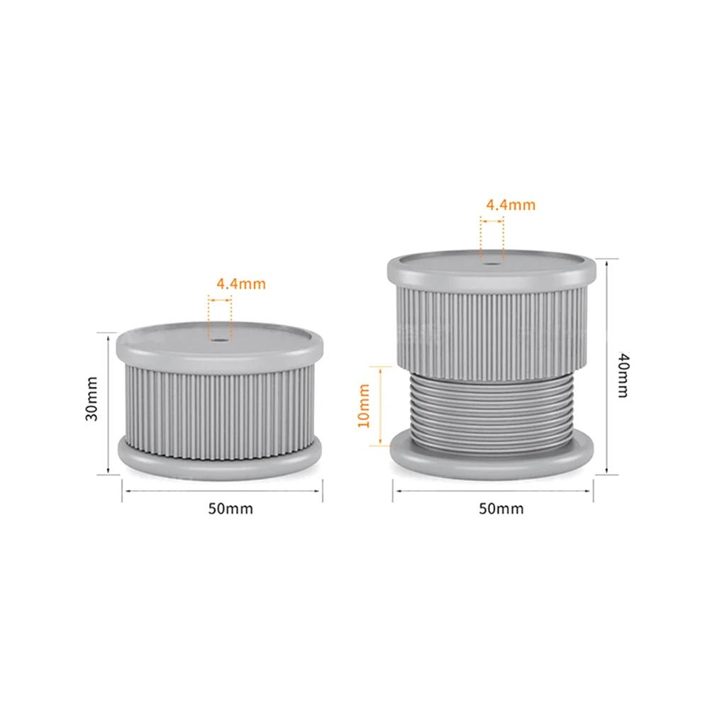 4pcs Adjustable Furniture Support Legs Replacement Furniture Pads Support Legs: No Drill, Non-Slip & Shock-Absorbing Accessories