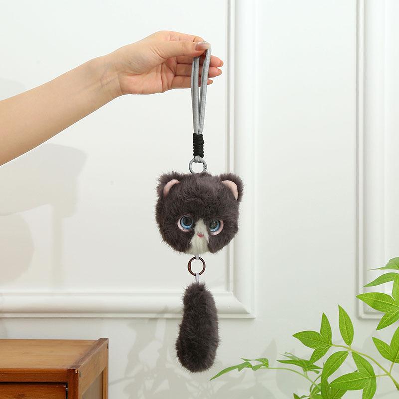 Cute Cat Figurine Realistic Fur Plush Doll Cartoon AI Talking Plush Toy Interactive Chatgpt Children 15cm
