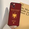 Albanische Flagge Adler Handyhülle Für iPhone 17 16 15 13 11 12 14 Pro Max mini XR 16e 15 16 Plus 17 Air Vollabdeckung