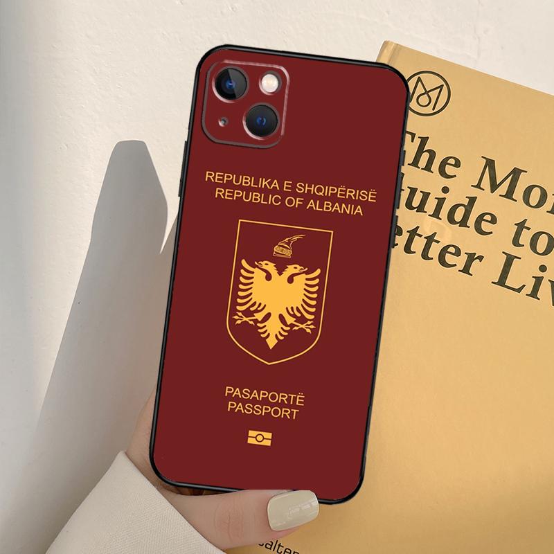 

Albanian Flag Eagle Phone Case For iPhone 17 16 15 13 11 12 14 Pro Max mini XR 16e 15 16 Plus 17 Air Full Cover iPhone 14Pro MAX