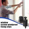 A84E-For Fastens Winter Window Screens 3/8 In Nylon Window Screen Clip With Screws Offset Window Clips