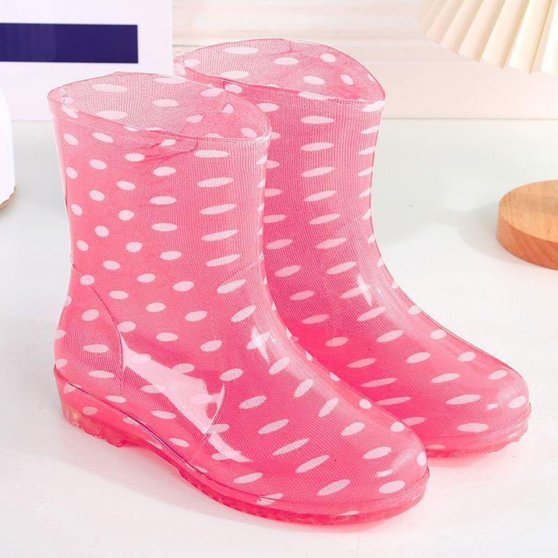 

Medium and high tube rain shoes women s rain boots fashion waterproof and non-slip water shoes laundry work overalls bucket shoes 36