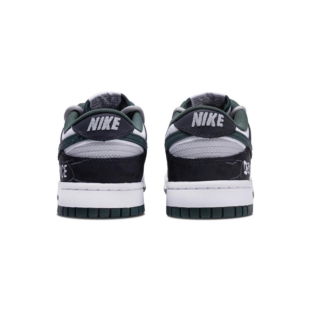 Nike Dunk Bran Castle Slip Resistant, Lightweight, And Breathable Low top Skateboard Shoes Unisex Black White DV0833-111(Team960-)