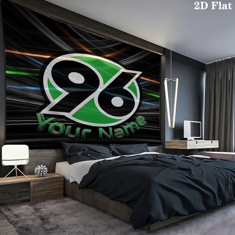 Hannover 96 Custom Name Wall Tapestry Aesthetic Wall Hanging Printed Fabric Blanket Decorative Tapestries for Bedroom Living Room Home Decor