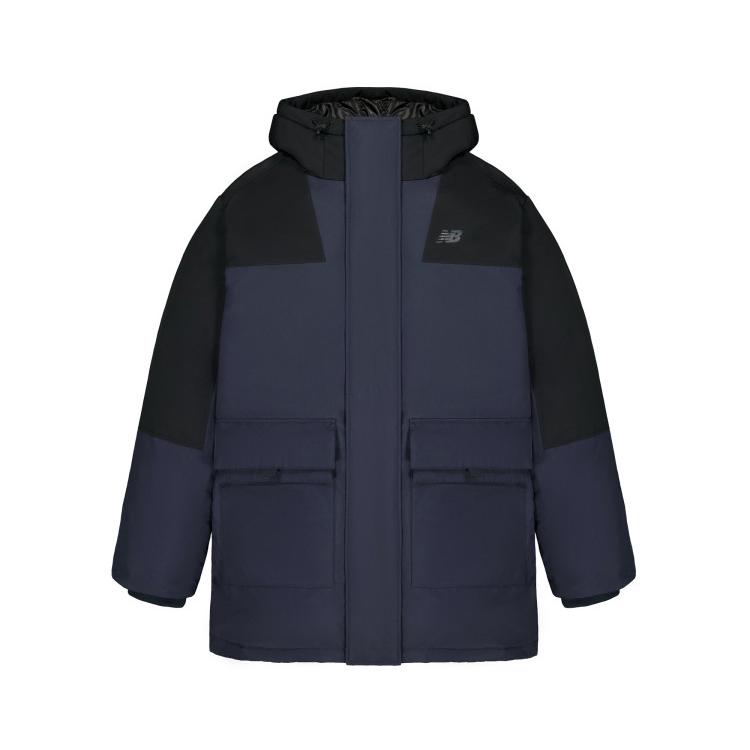 New Balance Down Jackets Men s Navy Blue Hooded Moderate Other AMJ53372-ECL M