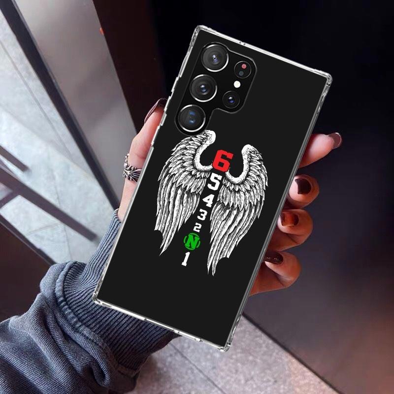 

1N23456 Cool Motorcycle Phone Case For Samsung Galaxy S23 S24 S25 Edge S26 Ultra S22 + S21 Plus S20 FE Cover Silicone Print Shel Samsung S24 FE