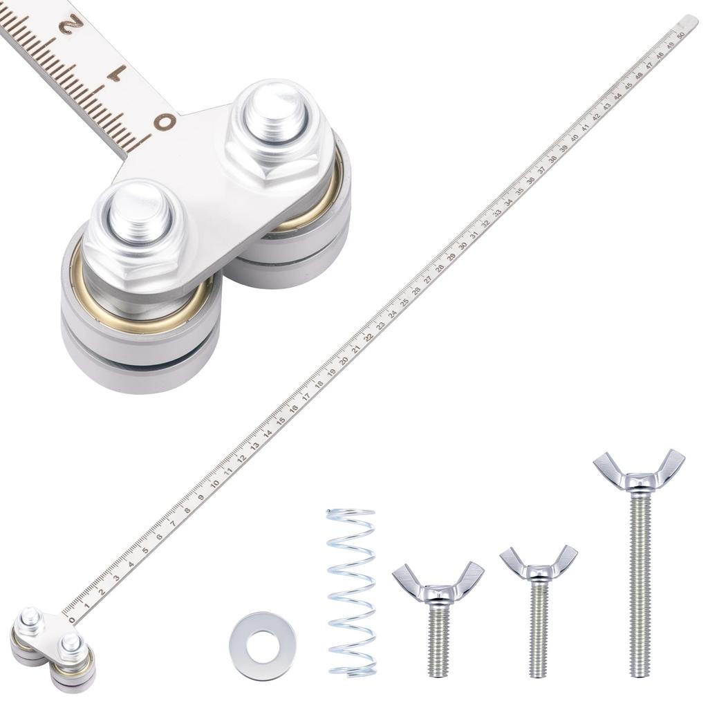 Adjustable Circular Saw Guide Rail Electric Positioning Caliper Stainless Steel Multi-Bearing For Accurate Wood Board Cuts