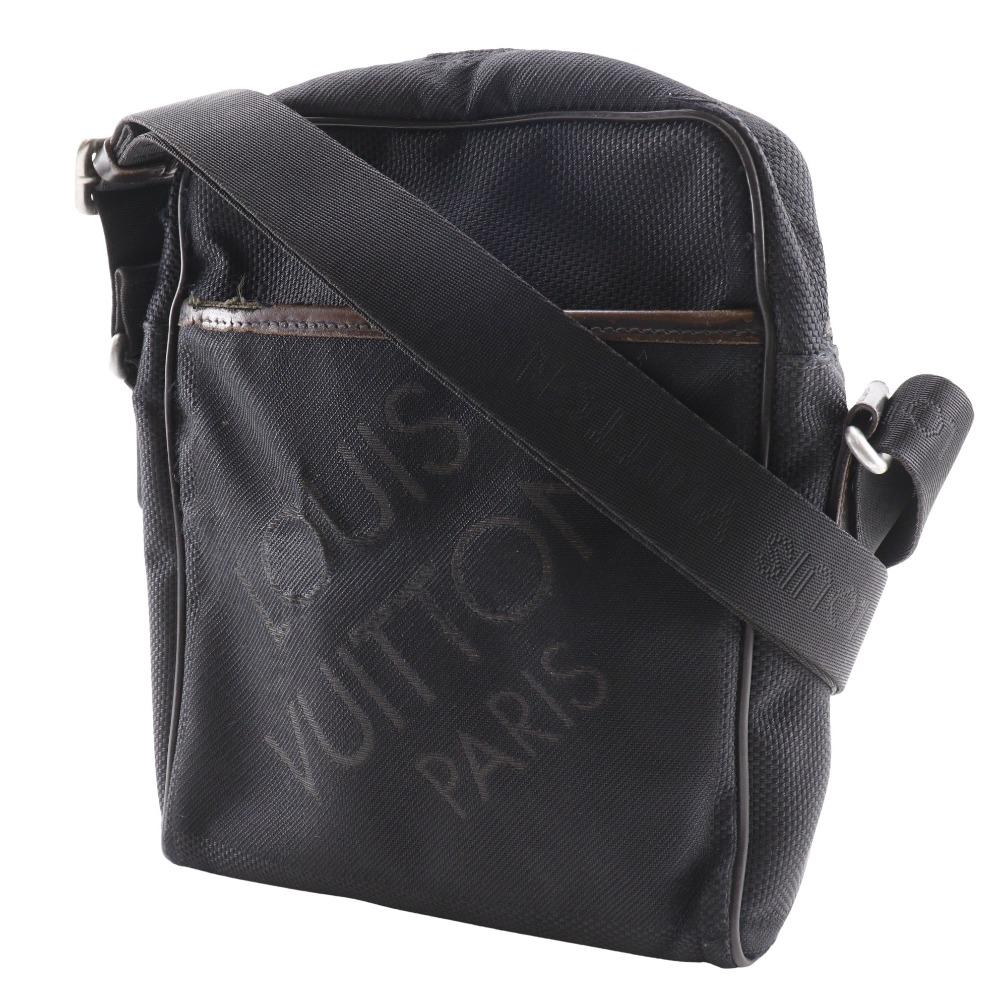 LOUIS VUITTON Sitadan NM Shoulder Bag M93223 Noir black Damier Jean Canvas mens Used