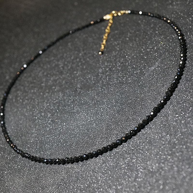 Marchio di moda Semplice Perline Nere Collana Corta Gioielli Femminili Donne Choker s Bijoux Femme Signore Festa 2024