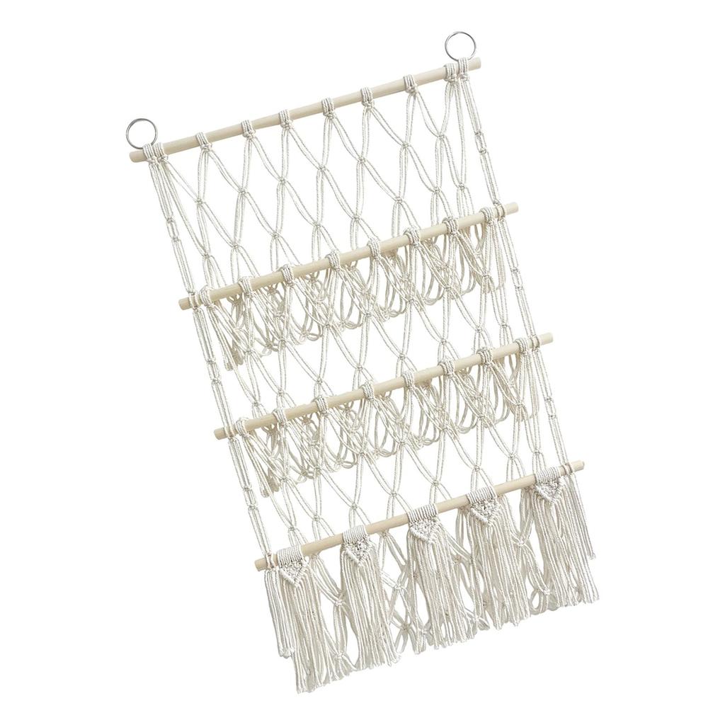 Stuffed Animals Net Hammock Organizing Net Mesh with Tassels Plush Toy Organizer