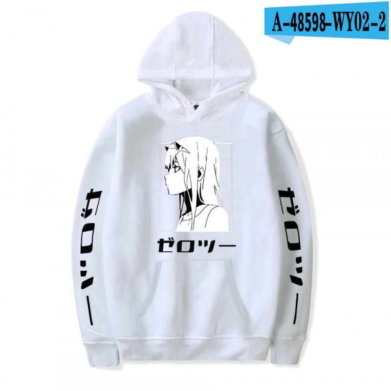 Unisex Oversized Hoodie Sweatshirt Inspired By Darling In Franxx Zero Two Anime Casual Winter Wear