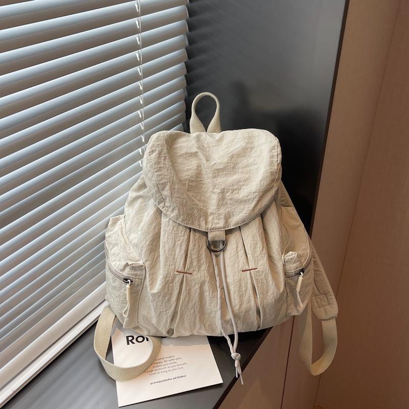 Lightweight travel backpack female fashion college student class cloth bag schoolbag large capacity handbag