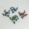 Colourful Luminous Crystal Flying Dragon 3D Printed Toy Joints Movable Simulation Animal Gemstone Dragon Model Desktop Decor