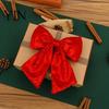 Exaggerated Size Bows for Event Themes Christmas Large Bow Pendant with Sequin, Multi-Layered Glitter Elegant Birthday Party Backdrops Ornament,