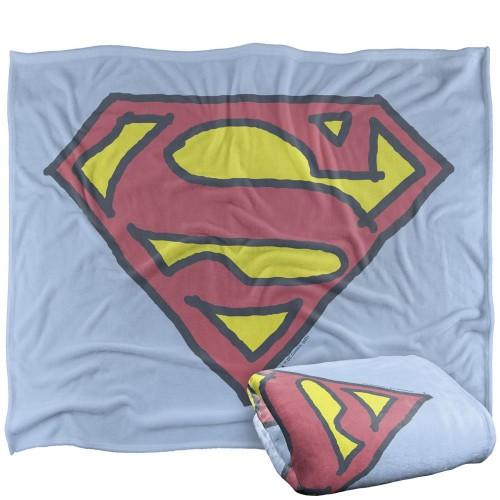 Superman Hand Drawn Logo Blanket
