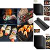 Set di 5 tappetini antiaderenti per barbecue di alta qualità, per cucinare e cuocere al forno senza sforzo.