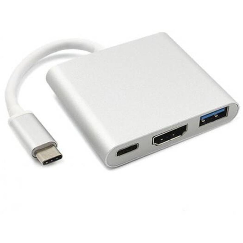 USB Cables Hubs & Adapters 3 In 1 Type C To Hdmi Compatible Usb 3.0 Charging Adapter Usb C 3.1 Hub