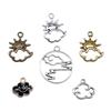 20pcs Cloud Charms For Jewelry Making Antique Silver Color Pendants Making DIY Handmade Tibetan Finding Jewelry