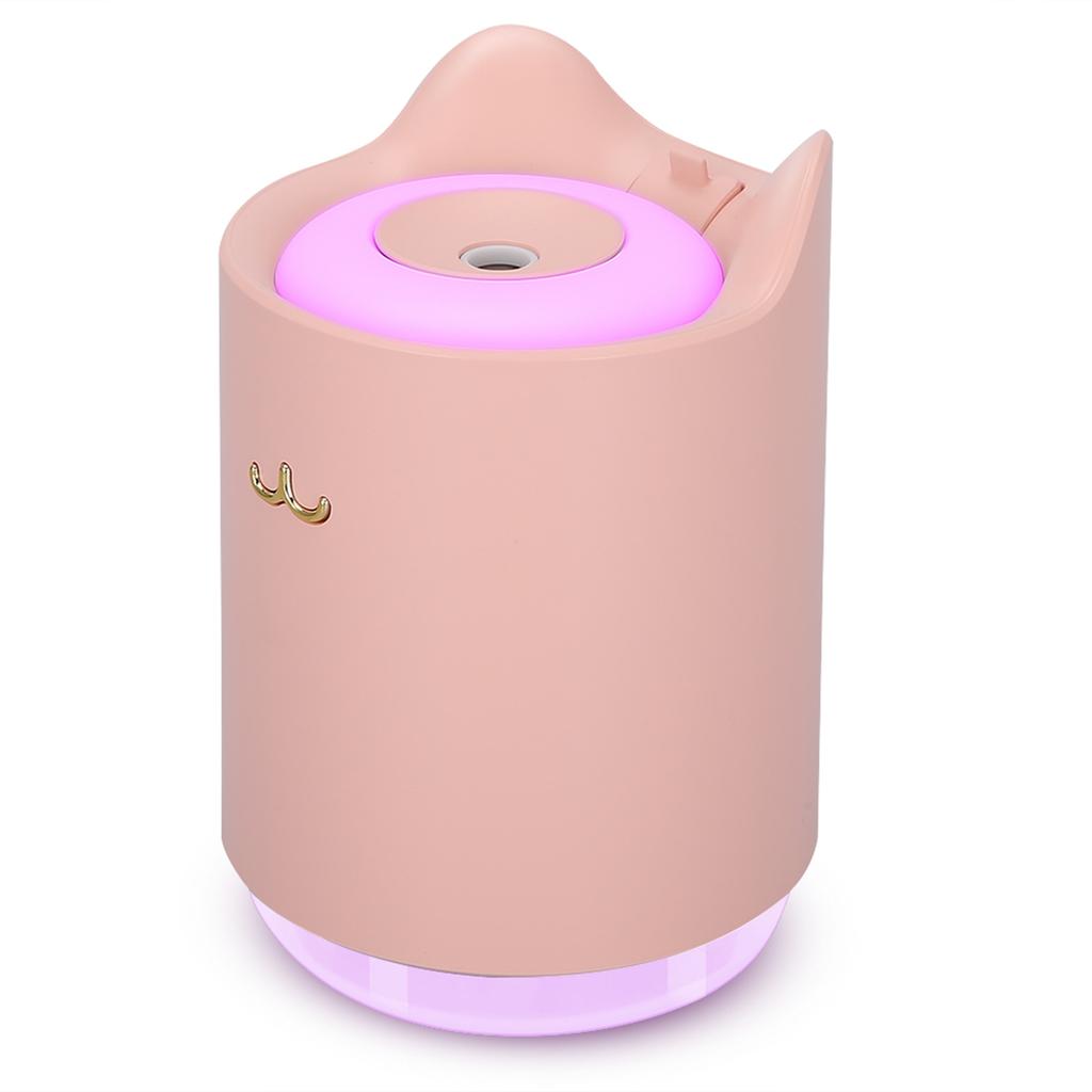 320ML USB Charging Desktop Mini Air Humidifier for Bedroom Home Office Pink
