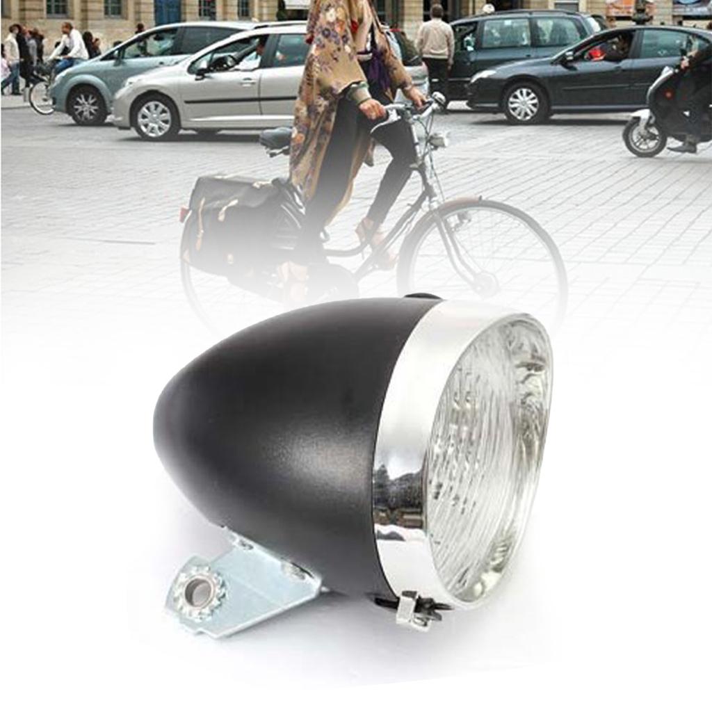 Vintage Retro Bicycle Bike Front Light Lamp with Bracket Super Bright 3 LED Bike Headlight Bike