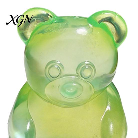 Anxiety Relief Toy Clear Bear Squeeze Stress Shape TPR Sugar Ball Sensory Soft Stretchy Decompression Fidget