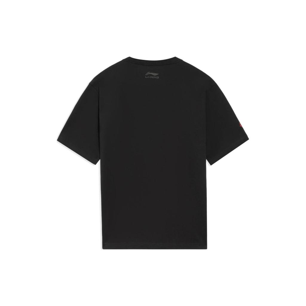 Li Ning Sports Life Collection T Shirt Unisex Black AHSS881-3