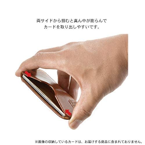 VanNuys Vintage Oiled Leather Compact Double-Sided Card Case (Vintage Black)