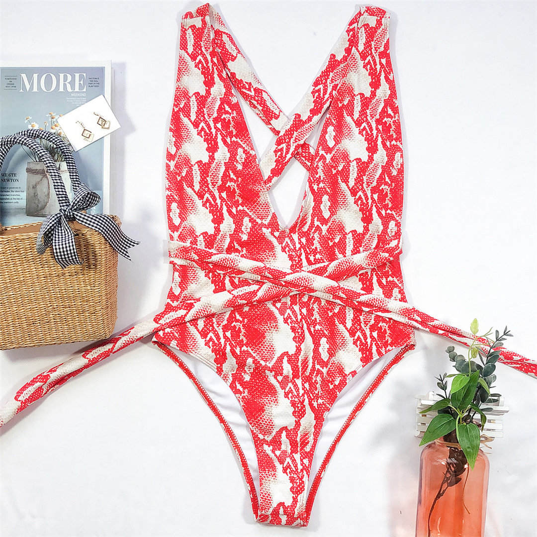 

модний сексуальний жіночий купальний костюм із загортанням, цільний купальник, купальник, 2024, купальний костюм з глибоким V-подібним вирізом, монокіні з відкритою спинкою L