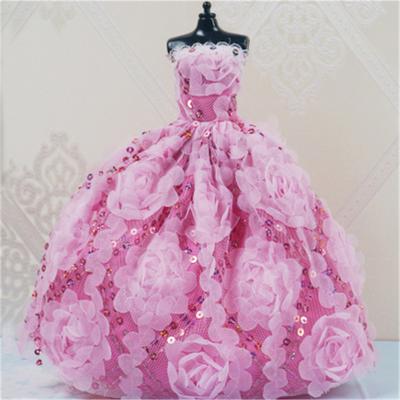 Vestido de fiesta de Boda de Princesa hecho a mano, ropa para regalo de muñecas