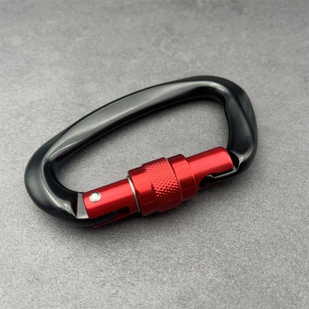 Aluminum D Shape Key Hooks 3 Colors Outdoor Ascend Tool  Mountaineering Protective Equipment