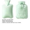 Women Hot Water Bag Bottle with Plush Cover, 500/1000/2000ML Leak-proof Bag, Soft Cover Cold Compress Pouch for Shoulder, Back, Hand, Legs,
