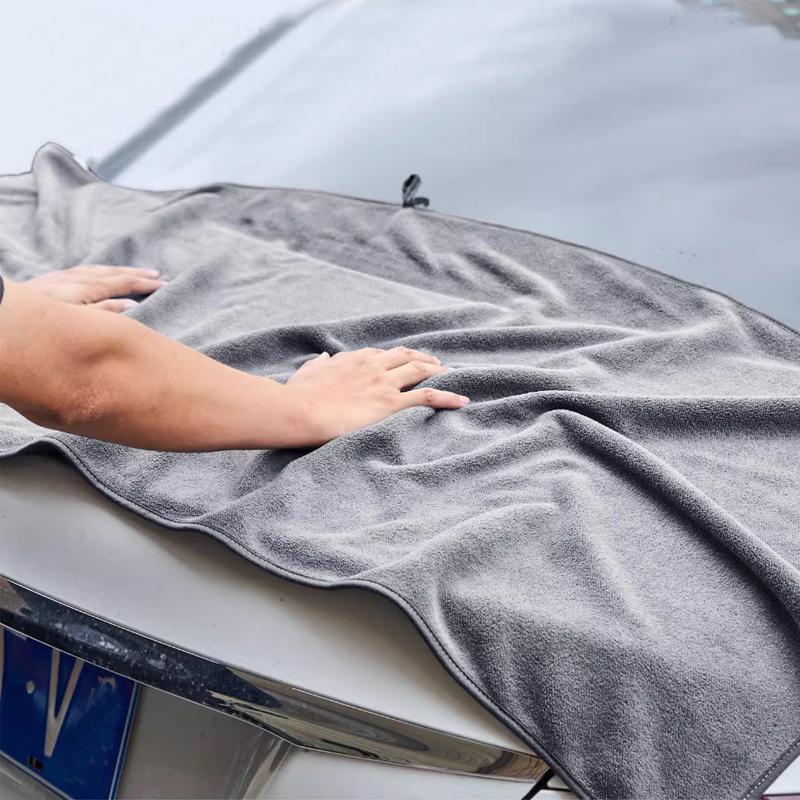 Large Towel Microfiber Cleaning Towel Super Absorbent Thicken Soft Drying Cloth Car Body Washing Towels Car Cleaning Towel Clean