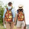 Fashion Cartoon Pokemon Theme Backpack  Mochilas Cool For Work Office Large Capacity Rucksack