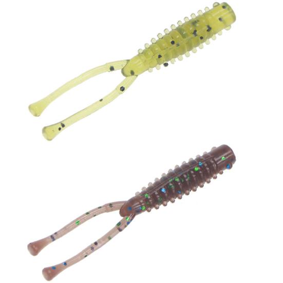 10Pcs/Set 4.2cm Double Tail Soft Lure Bionic Fake Fish Baits Fishing Accessories