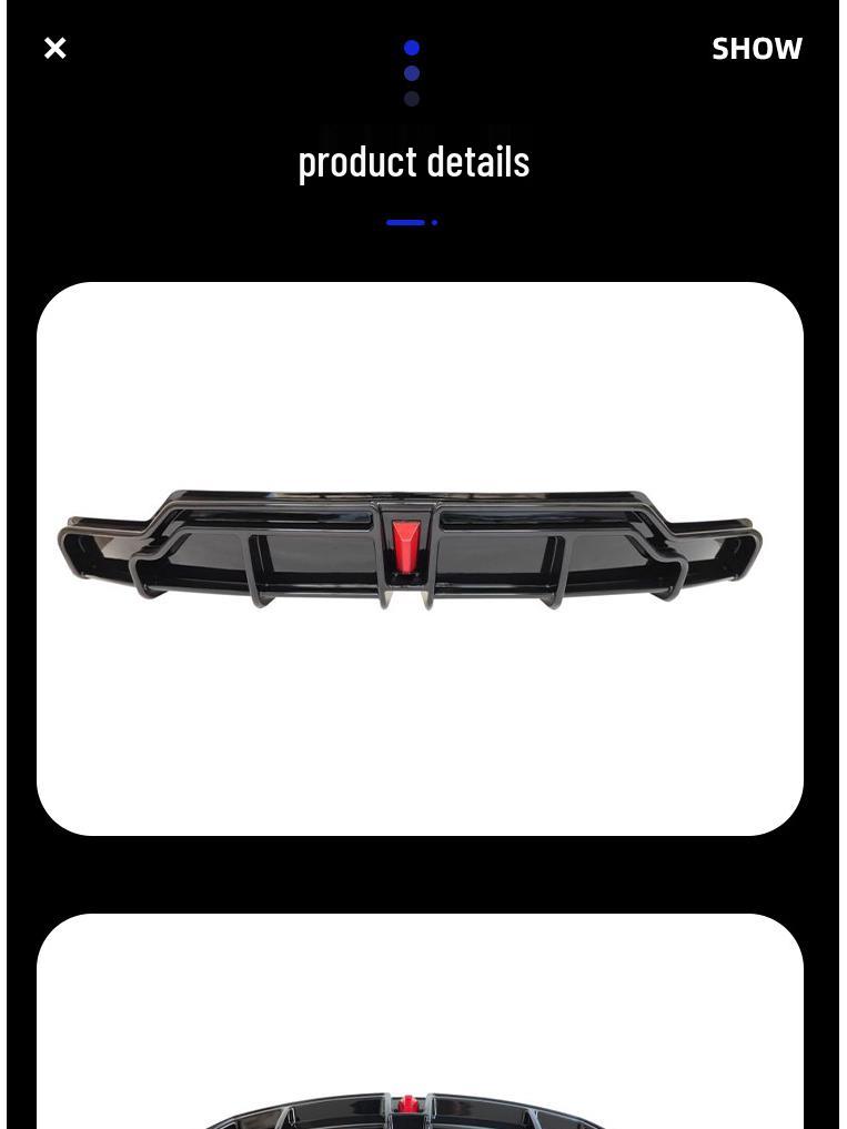 Tesla Model 3 Black Warrior Σπόιλερ Χειλιού Πίσω με Φως
